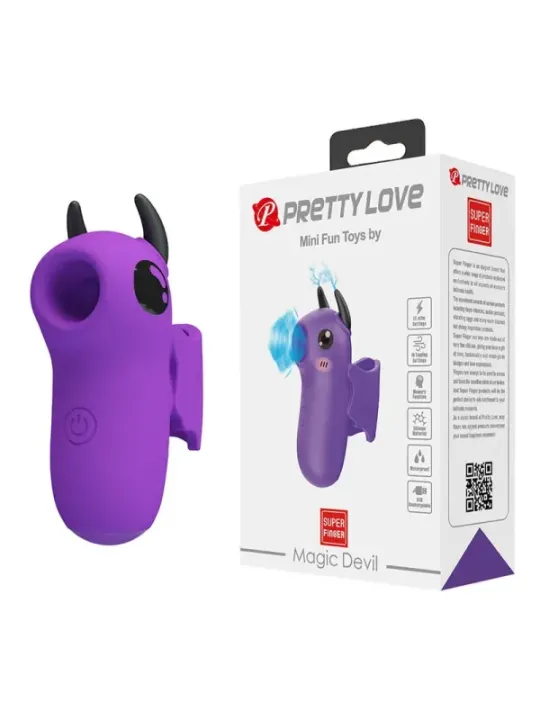 Pretty Love - Magic Devil - Stimolatore Da Dito Ricaricabile Viola - FUN TOYS - Vibratori | erosidea.com