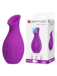Pretty Love - Stimolatore Clitorideo Ricaricabile A Suzione Con Bottiglia Magica Viola - HIGH TECH - Vibratori | erosidea.com