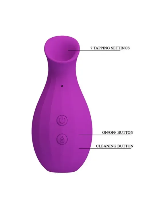Pretty Love - Stimolatore Clitorideo Ricaricabile A Suzione Con Bottiglia Magica Viola - HIGH TECH - Vibratori | erosidea.com