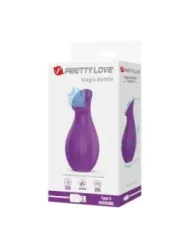 Pretty Love - Stimolatore Clitorideo Ricaricabile A Suzione Con Bottiglia Magica Viola - HIGH TECH - Vibratori | erosidea.com
