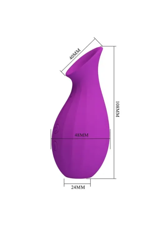 Pretty Love - Stimolatore Clitorideo Ricaricabile A Suzione Con Bottiglia Magica Viola - HIGH TECH - Vibratori | erosidea.com