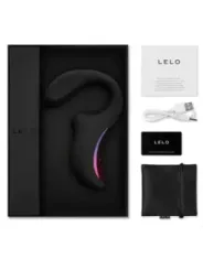 Lelo - Massaggiatore Stimolazione Doppia Aspirazione Enigma Nero - Lelo - Vibratori | erosidea.com