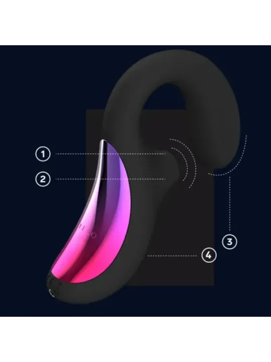 Lelo - Enigma Cruise Massaggiatore Sonico A Doppia Stimolazione Nero - Lelo - Vibratori | erosidea.com