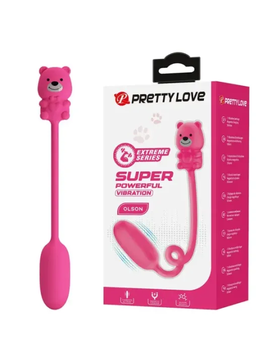 Pretty Love - Vibratore A Proiettile Ricaricabile Olson Con Telecomando Cablato Rosa - FUN TOYS - Vibratori | erosidea.com