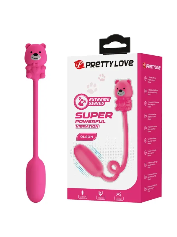 Pretty Love - Vibratore A Proiettile Ricaricabile Olson Con Telecomando Cablato Rosa - FUN TOYS - Vibratori | erosidea.com