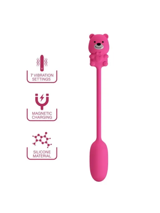 Pretty Love - Vibratore A Proiettile Ricaricabile Olson Con Telecomando Cablato Rosa - FUN TOYS - Vibratori | erosidea.com