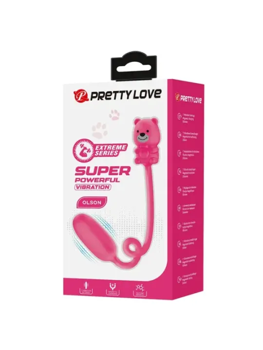 Pretty Love - Vibratore A Proiettile Ricaricabile Olson Con Telecomando Cablato Rosa - FUN TOYS - Vibratori | erosidea.com
