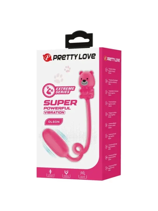 Pretty Love - Vibratore A Proiettile Ricaricabile Olson Con Telecomando Cablato Rosa - FUN TOYS - Vibratori | erosidea.com