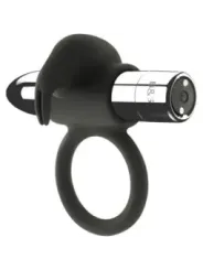Black&Silver - Anello Ricaricabile Burton 10 Modalit€ Di Vibrazione - BLACK&SILVER - Anelli Fallici | erosidea.com