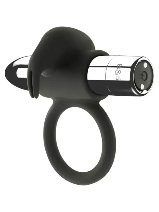 Black&Silver - Anello Ricaricabile Burton 10 Modalit€ Di Vibrazione - BLACK&SILVER - Anelli Fallici | erosidea.com