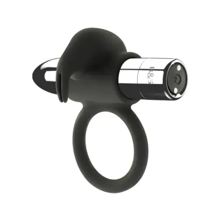 Black&Silver - Anello Ricaricabile Burton 10 Modalit€ Di Vibrazione - BLACK&SILVER - Anelli Fallici | erosidea.com