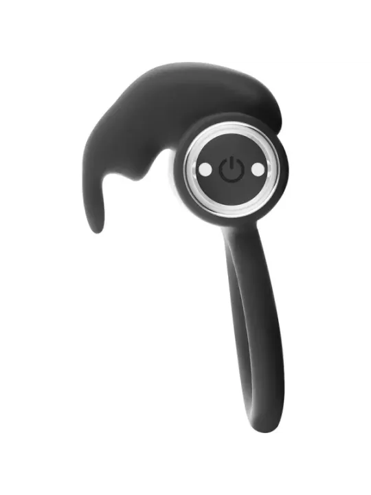 Black&Silver - Anello Ricaricabile Burton 10 Modalit€ Di Vibrazione - BLACK&SILVER - Anelli Fallici | erosidea.com