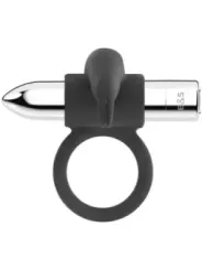 Black&Silver - Anello Ricaricabile Burton 10 Modalit€ Di Vibrazione - BLACK&SILVER - Anelli Fallici | erosidea.com