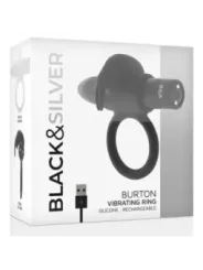 Black&Silver - Anello Burton 10 Modalit€ Di Vibrazione Nero - BLACK&SILVER - Anelli Fallici | erosidea.com