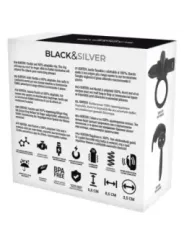 Black&Silver - Anello Burton 10 Modalit€ Di Vibrazione Nero - BLACK&SILVER - Anelli Fallici | erosidea.com