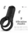 Armony - Vibratore Doppio Anello Nero - ARMONY FOR HIM - Anelli Fallici | erosidea.com