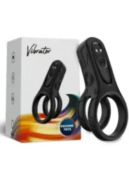 Armony - Vibratore Doppio Anello Nero - ARMONY FOR HIM - Anelli Fallici | erosidea.com