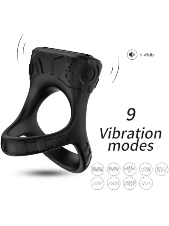 Armony - Anello Vibratore E Multiposizione Nero - ARMONY FOR HIM - Anelli Fallici | erosidea.com