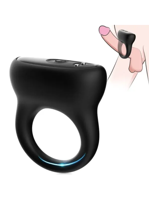 Armony - Anello Vibratore Nero - ARMONY FOR HIM - Anelli Fallici | erosidea.com