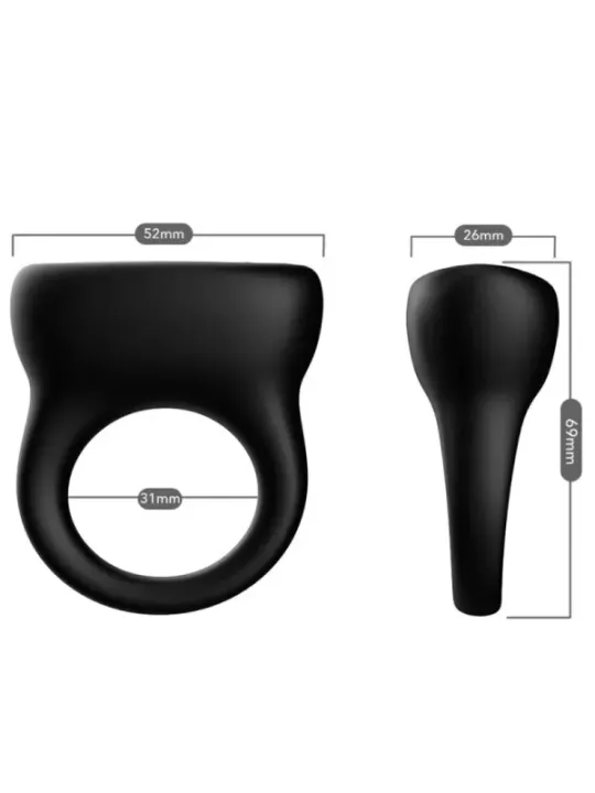 Armony - Anello Vibratore Nero - ARMONY FOR HIM - Anelli Fallici | erosidea.com