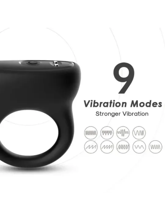 Armony - Anello Vibratore Nero - ARMONY FOR HIM - Anelli Fallici | erosidea.com
