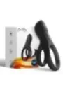 Armony - Vibratore Doppio Anello Nero Big - ARMONY FOR HIM - Anelli Fallici | erosidea.com