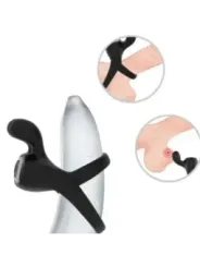 Armony - Anello Vibratore Rabbit Nero - ARMONY FOR HIM - Anelli Fallici | erosidea.com
