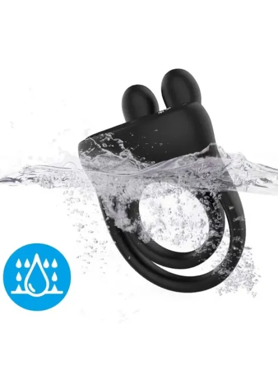 Armony - Anello Vibratore Rabbit Nero - ARMONY FOR HIM - Anelli Fallici | erosidea.com