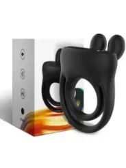 Armony - Anello Vibratore Rabbit Nero - ARMONY FOR HIM - Anelli Fallici | erosidea.com