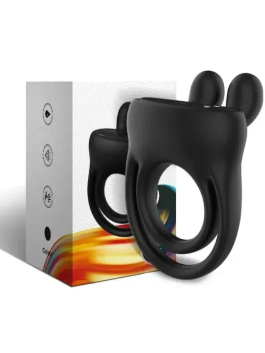Armony - Anello Vibratore Rabbit Nero - ARMONY FOR HIM - Anelli Fallici | erosidea.com