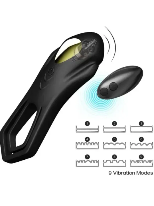 Armony - Telecomando Vibratore Roadster Doppio Anello Nero - ARMONY FOR HIM - Anelli Fallici | erosidea.com