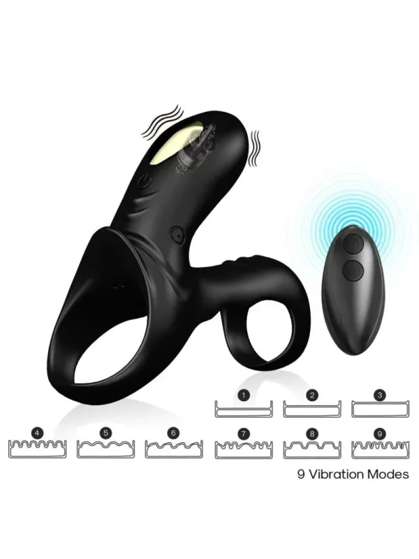 Armony - Anello Vibratore Doppio Ranger Per Coppia Nero - ARMONY FOR HIM - Anelli Fallici | erosidea.com