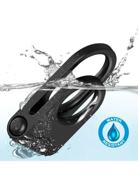 Armony - Twins Doppio Anello Vibratore Per Coppia Nero - ARMONY FOR HIM - Anelli Fallici | erosidea.com