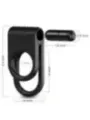 Armony - Twins Doppio Anello Vibratore Per Coppia Nero - ARMONY FOR HIM - Anelli Fallici | erosidea.com