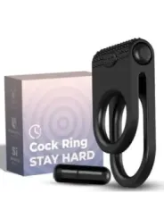 Armony - Twins Doppio Anello Vibratore Per Coppia Nero - ARMONY FOR HIM - Anelli Fallici | erosidea.com