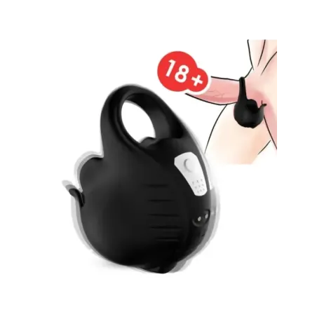 Armony - Anello Vibratore A Coppe Nero - ARMONY FOR HIM - Anelli Fallici | erosidea.com