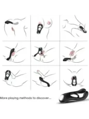 Armony - Anello Vibratore Doppio Veyron Giocattolo Per Coppia Nero - ARMONY FOR HIM - Anelli Fallici | erosidea.com