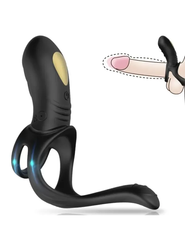 Armony - Anello Vibratore Joy Jumper Per Coppia E Plug Anale Nero - ARMONY FOR HIM - Anelli Fallici | erosidea.com