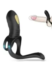Armony - Joy Jumper Anello Vibratore Per Coppia E Plug Anale Telecomando Nero - ARMONY FOR HIM - Anelli Fallici | erosidea.com