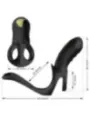 Armony - Joy Jumper Anello Vibratore Per Coppia E Plug Anale Telecomando Nero - ARMONY FOR HIM - Anelli Fallici | erosidea.com