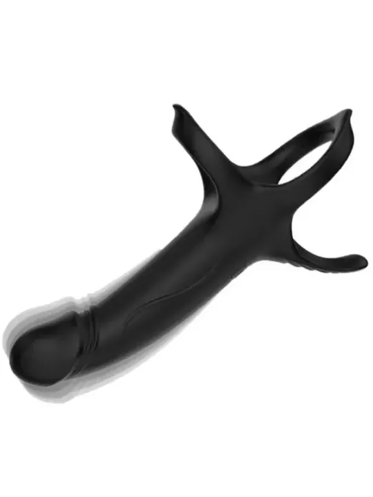 Armony - Dildo Con Anello E Vibratore Nero - ARMONY FOR HIM - Anelli Fallici | erosidea.com