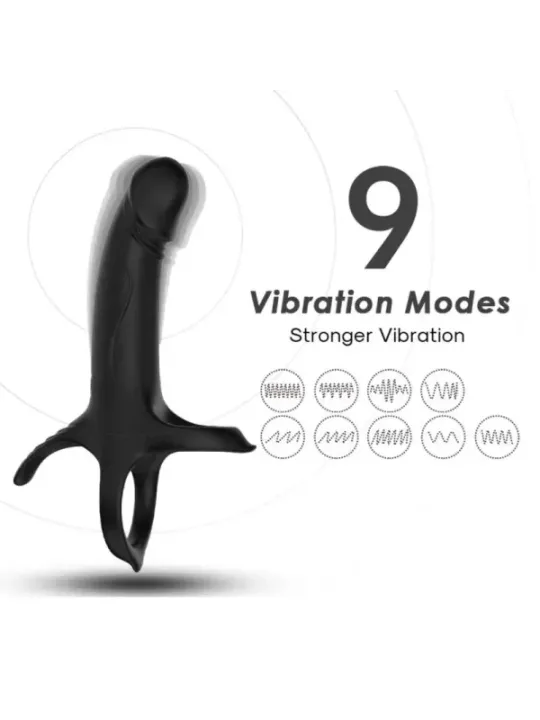 Armony - Dildo Con Anello E Vibratore Nero - ARMONY FOR HIM - Anelli Fallici | erosidea.com