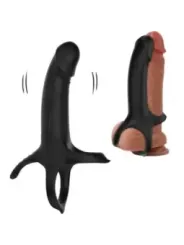 Armony - Dildo Con Anello E Vibratore Nero - ARMONY FOR HIM - Anelli Fallici | erosidea.com