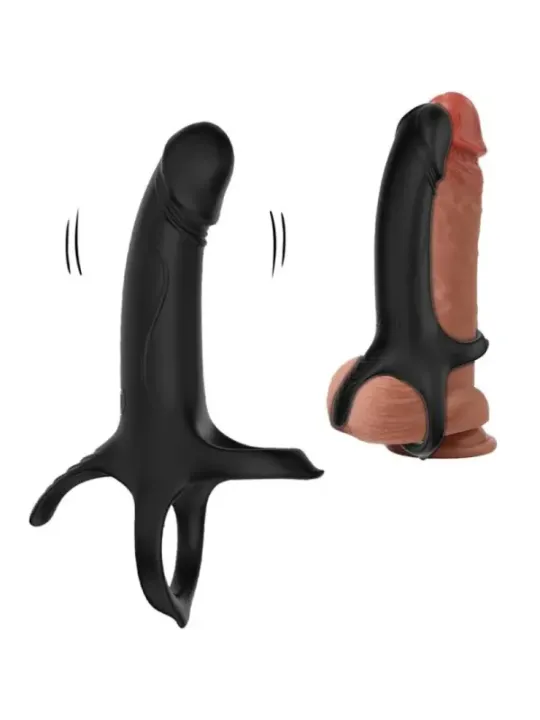 Armony - Dildo Con Anello E Vibratore Nero - ARMONY FOR HIM - Anelli Fallici | erosidea.com