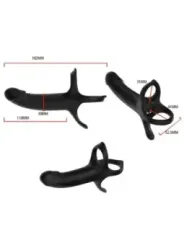 Armony - Dildo Con Anello E Vibratore Nero - ARMONY FOR HIM - Anelli Fallici | erosidea.com
