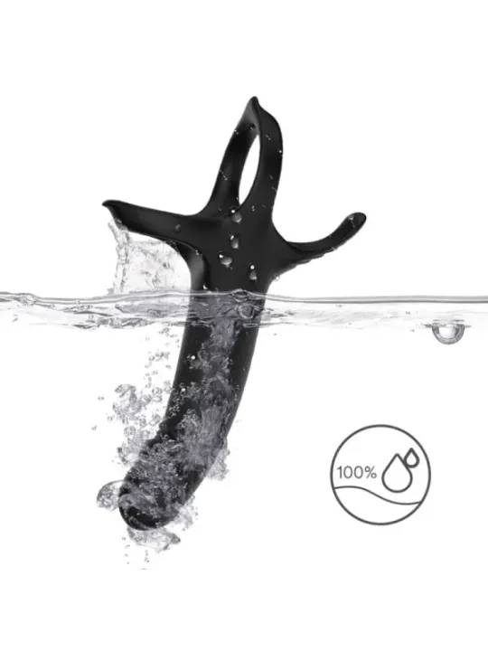 Armony - Dildo Con Anello E Vibratore Nero - ARMONY FOR HIM - Anelli Fallici | erosidea.com