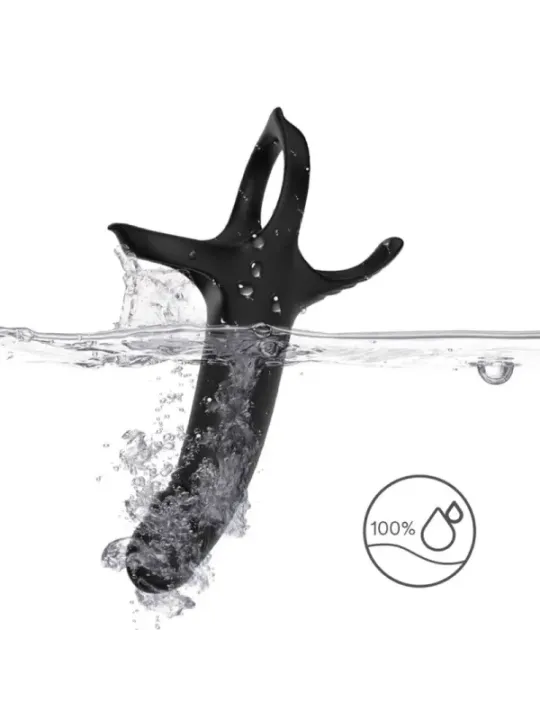Armony - Dildo Con Anello E Vibratore Nero - ARMONY FOR HIM - Anelli Fallici | erosidea.com
