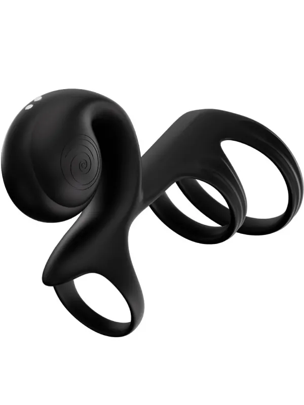 Snail Vibe - Jovi Arc Couple Ring Telecomando Nero - SNAIL VIBE - Anelli Fallici | erosidea.com