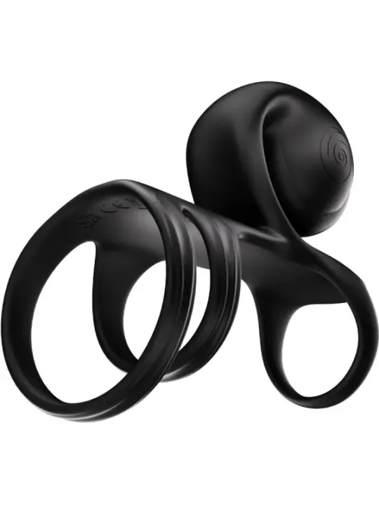 Snail Vibe - Jovi Arc Couple Ring Telecomando Nero - SNAIL VIBE - Anelli Fallici | erosidea.com