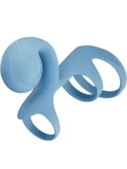 Snail Vibe - Jovi Arc Couple Ring Telecomando Blu - SNAIL VIBE - Anelli Fallici | erosidea.com